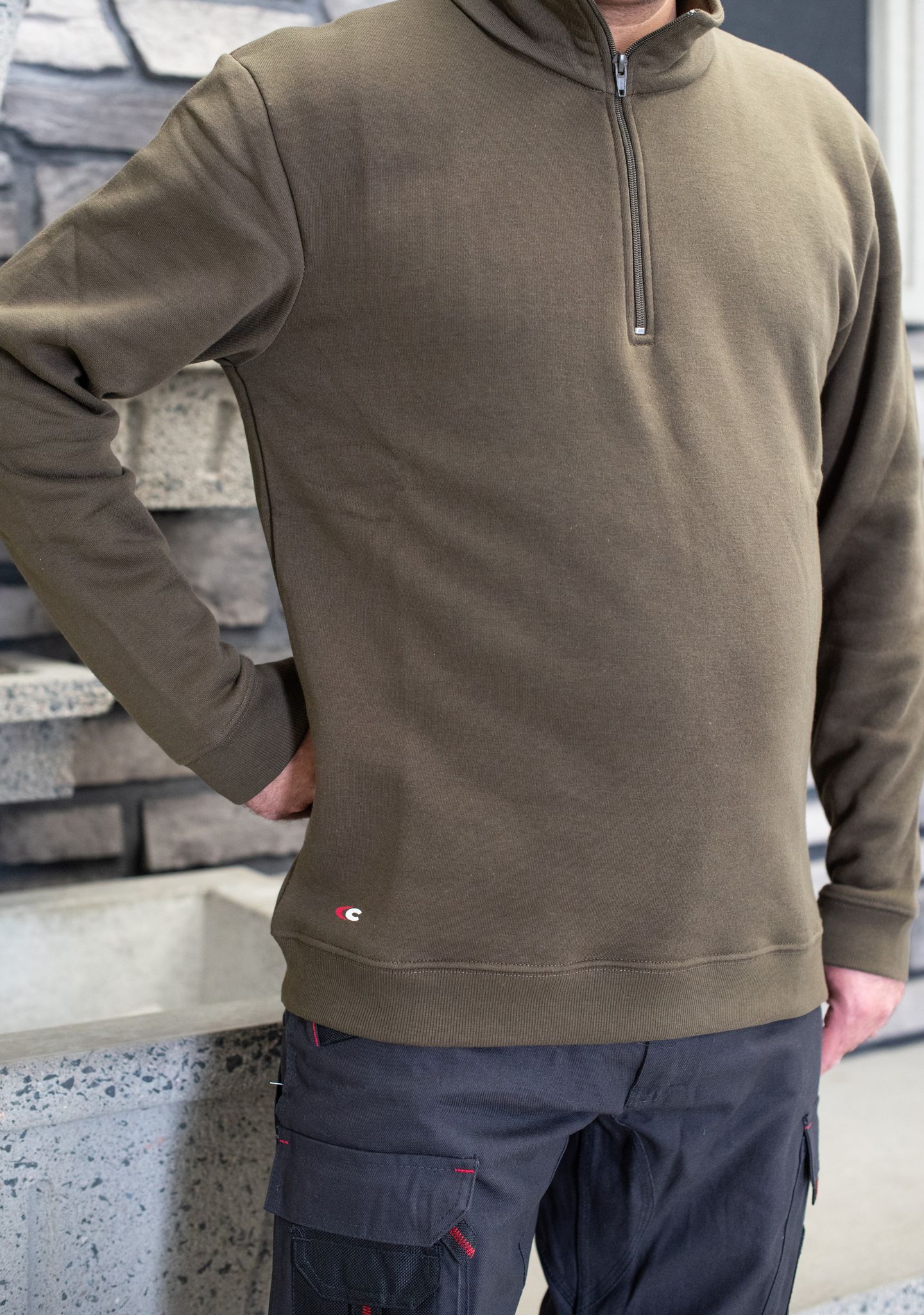 Chandail demi-zip COFRA