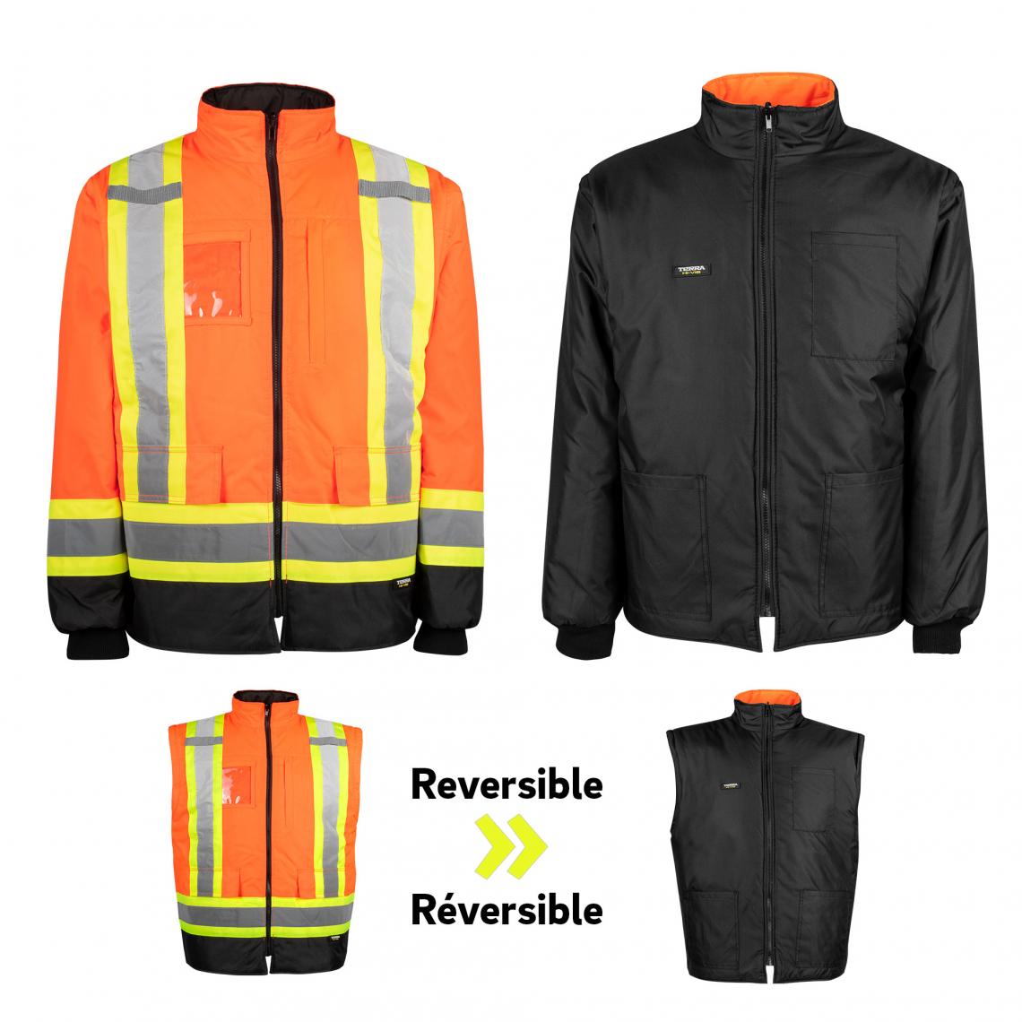Manteau système 7 en 1 HAUTE VISIBILITÉ